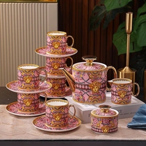 European exquisite bone china coffee cups saucers and pot sets fashionable wedding housewarming gifts tea sets recommended by internet celebrities