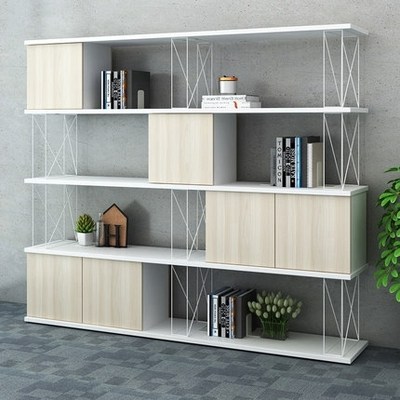 Industrial style office file cabinet lattice display cabinet rack wrought iron partition storage cabinet storage cabinet bookcase