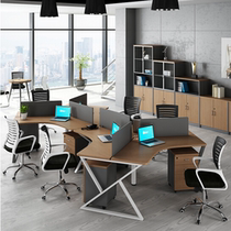 Staff desk 6-person simple modern staff table screen card seat three-person six-person computer desk and chair