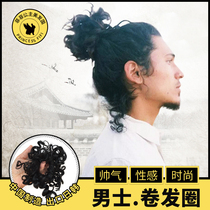 Elf Prince Boys Little Braid Real Hair Silk Roll Hairband Realistic Fluffy Tide