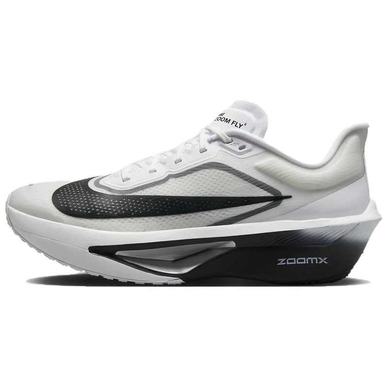 Nike Zoom Fly 6 Comfortable and Versatile Low-Top Casual Running Shoes for Men in White and Black Fn8454-100 Nike Zoom Fly 6 Comfortable and Versatile Low-Top Casual Running Shoes for Men in White and Black Fn8454-100