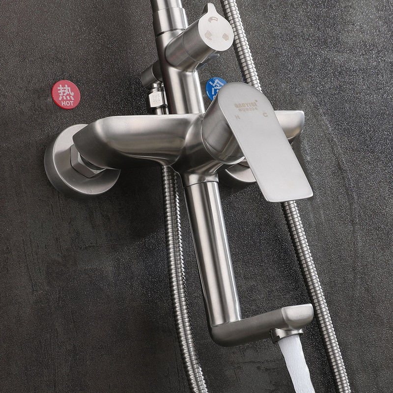Смеситель для душа 出口德国包邮全sus304不锈钢大淋浴花洒套装水龙头浴器不含铅增压 OTHER