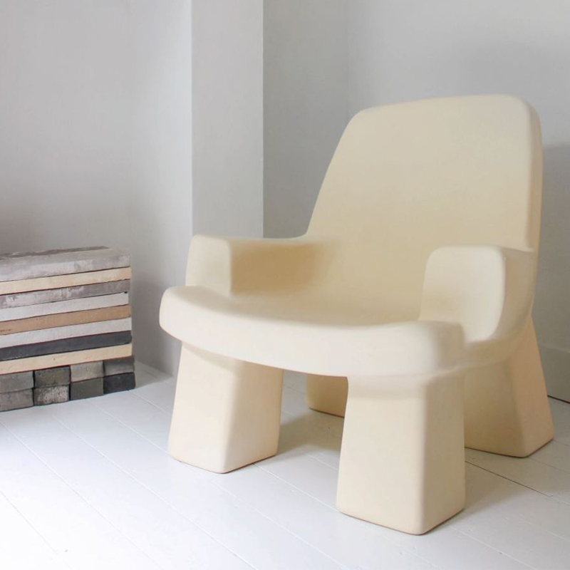 Light Extravagant Creative Glass Fiber Nordic Design Sofa Chair Ins Clothing Shop Net Red Chair Red Elephant Leg Single Chair Single