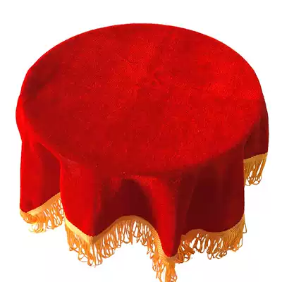 Awards tray red cloth opening ribbon cutting set celebration gift instrument supplies round gold velvet red cover custom