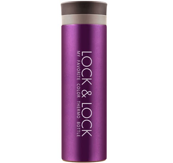 Music Buckle Lebuckle (Locklock) Portable Couple Cup Tea Sepque Mark Insulation Protective Cold Cup 350ml Purple