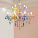 Children's Room Lamp, Girl's Creative American-Style Dining Room Lamp, Crystal Led Princess Bedroom Lamp, ins Internet-Famous Macaron Lamps