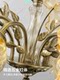 American-Style Living Room Chandelier 2026 New Vintage French Pastoral Floral Glass Lamp Eye-Protecting Super Bright Girl's Room Lamp