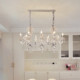 Restaurant Chandelier, Crystal Lamp, French Light Luxury Lighting, Atmospheric Bar Counter, Retro High-End Designer Lighting, Creative Lighting