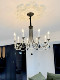 French-Style Living Room Chandelier Main Light, Vintage Mid-Century Pearl Dining Room Bedroom Light, American-Style High-End Candle Crystal Light