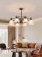 American-Style Bedroom Chandelier, Mid-Century French-Style Living Room Lamp, Lily of the Valley Starry Sky Retro Light Luxury Master Bedroom Dining Room Zhongshan Lighting Fixtures