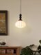 French Medieval Bedside Chandelier Modern Simple Silent Style Walnut Silk Study Adjustable Bar Restaurant Small Lamp