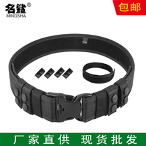 New Tactical belt Mens nylon Tactical belt Black Woven Security Off-duty Outdoor for training inside and outside