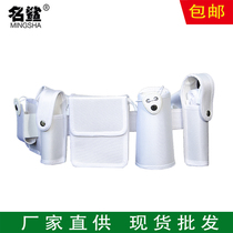 White Nylon Oxford Canvas Security Traffic Patrol Belt Old duty Tactical Old Label Eight sets of belts
