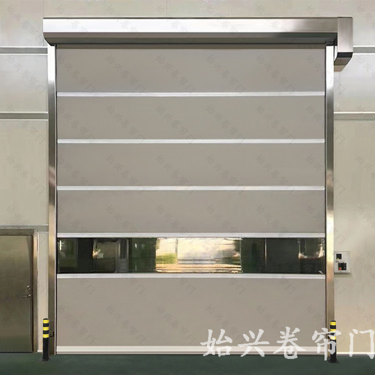 pvc fast rolling shutter door electric industrial fast door automatic induction high-speed lifting door dust-free workshop induction door