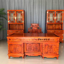 Solid wood antique desk camphor wood desk Ming and Qing antique carved writing desk home computer desk Chinese desk