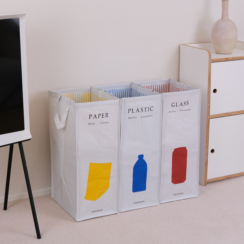 Doudou LAOSHU Waterproof Woven Storage Bag Large Capacity Garbage Sorting Bag Foldable Japanese Style Eco-Friendly Bag Dirty Clothes Hamper Doudou LAOSHU Waterproof Woven Storage Bag Large Capacity Garbage Sorting Bag Foldable Japanese Style Eco-Friendly Bag Dirty Clothes Hamper