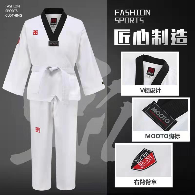 Taekwondo Children Training Costumes Adults Long Sleeves Men And Women Colotado Taekwondo Taekwondo