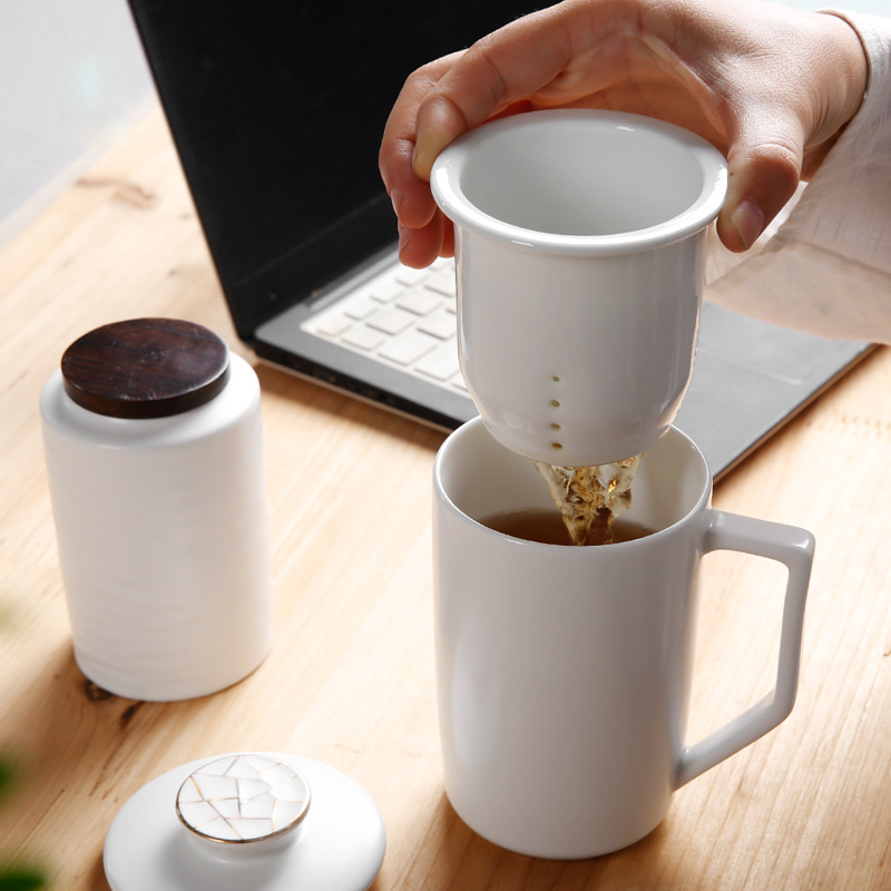 Mark cup of ceramic filter with cover glass tea cup personal kung fu tea cup master cup tea set