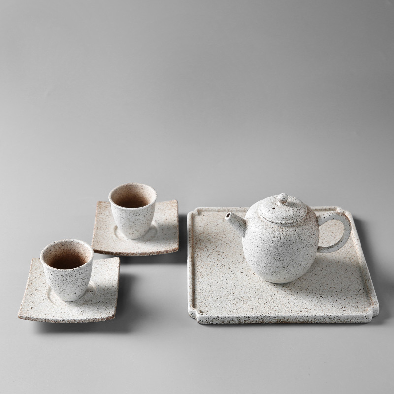 Small ceramic tea tray was kung fu tea set suit Japanese mini dry terms plate of a complete set of tea cups home contracted