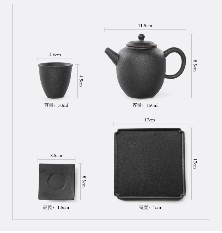 Small ceramic tea tray was kung fu tea set suit Japanese mini dry terms plate of a complete set of tea cups home contracted