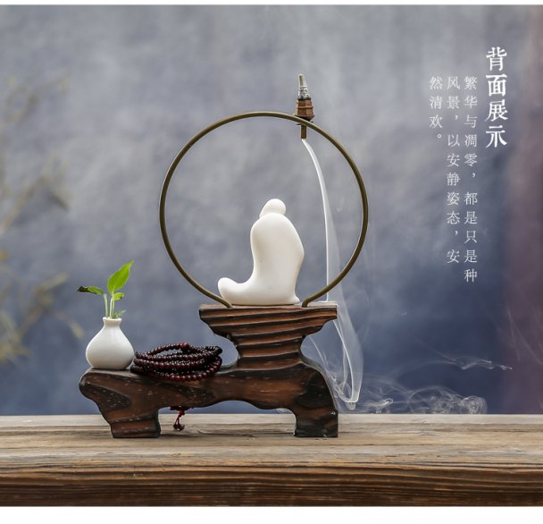 Chinese zen furnishing articles creative home desktop decoration ceramic Buddha sitting room porch corridor office soft outfit