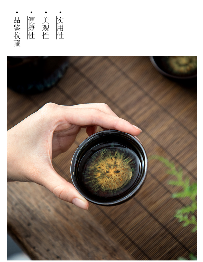 Constant hall of placer gold glaze porcelain kung fu tea set built one variable teapot teacup household whole red glaze