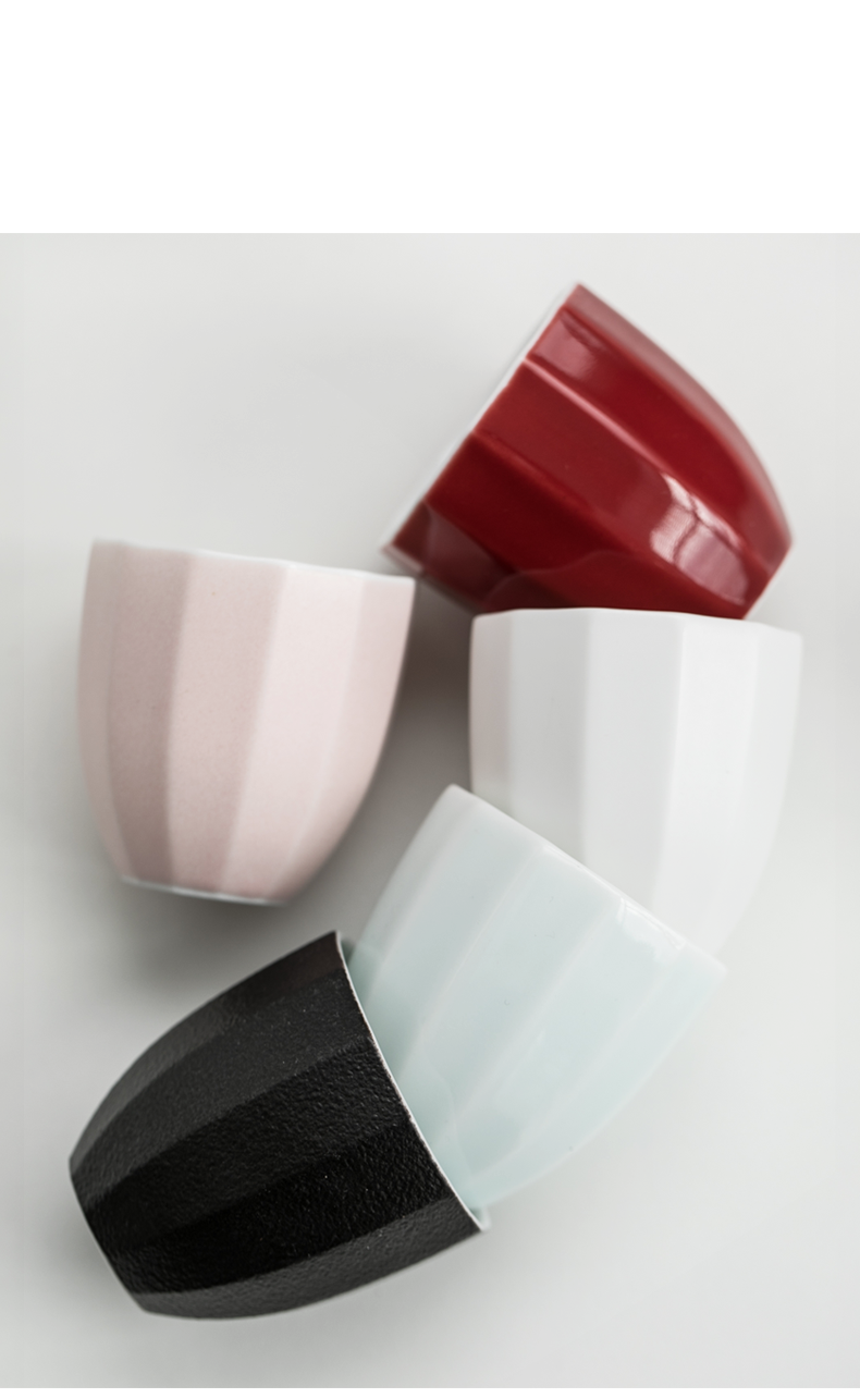 Porcelain heng tong ceramic cups sample tea cup kung fu tea set household contracted small bowl with a single master cup tea cups