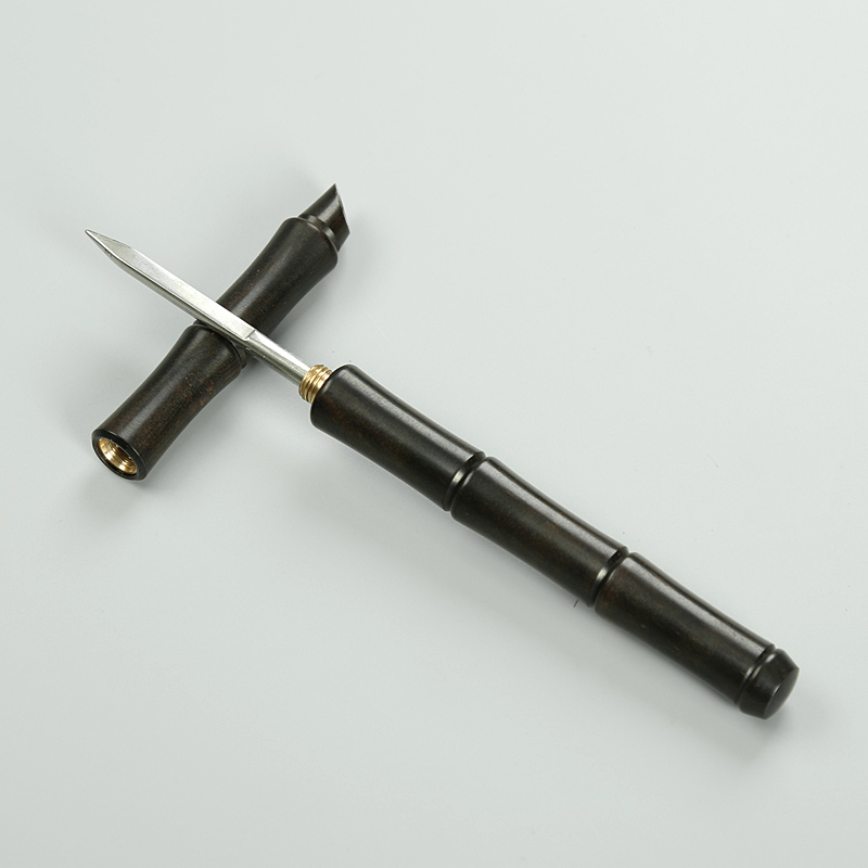 Porcelain heng tong kung fu tea tea accessories spend pear ebony puer tea knife home ChaZhen cone tea pry