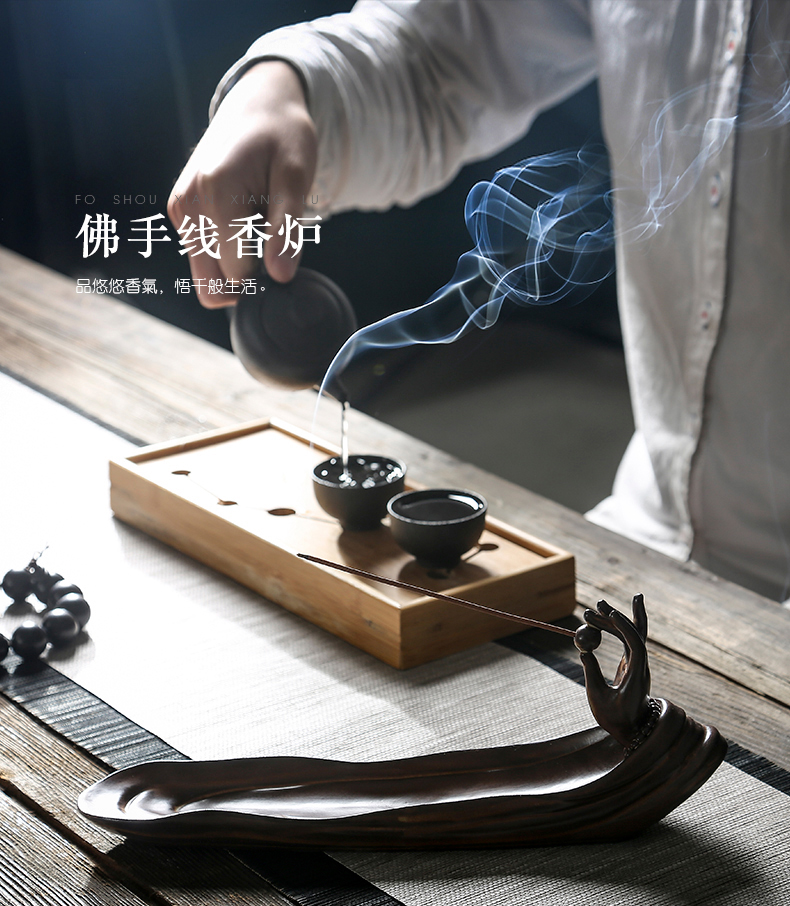Porcelain heng tong aromatherapy furnace lie joss stick heavy incense buner ta simulation there are sweet box home furnishing articles