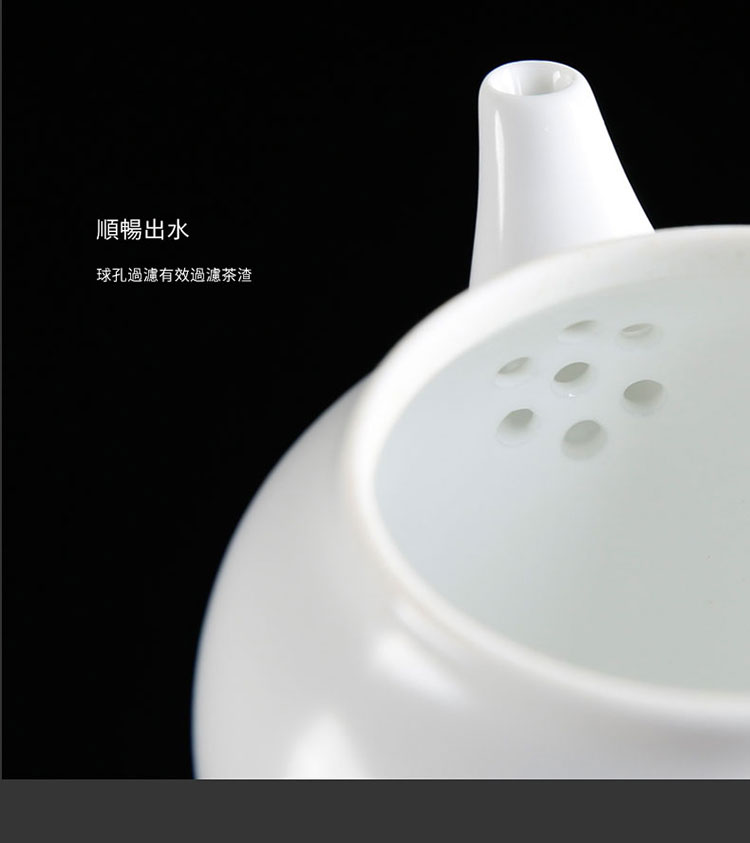 Porcelain constant hall work travel of a complete set of kung fu tea set a pot of two cups of dry crack cup tea tray teapot teacup