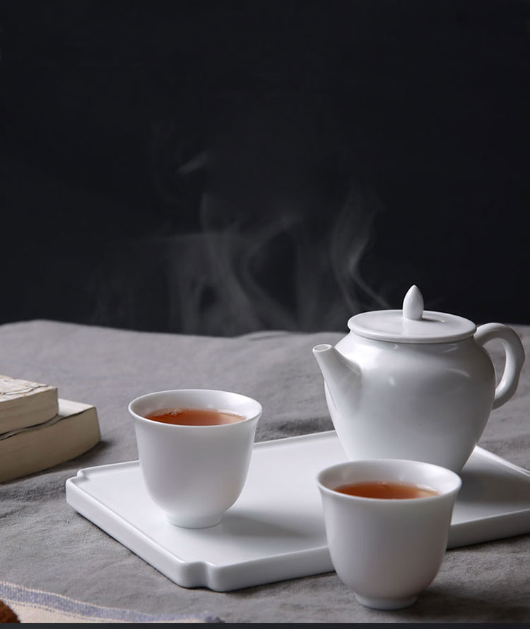 Porcelain constant hall work travel of a complete set of kung fu tea set a pot of two cups of dry crack cup tea tray teapot teacup
