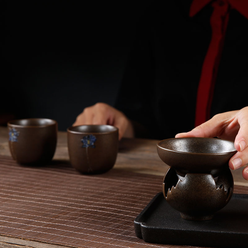 Porcelain heng tong kung fu tea set coarse pottery) of a complete set of filter filter ceramic tea tea tea accessories