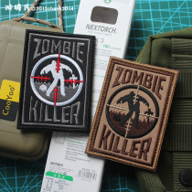 ZOMBIE KILLER pirate Vinny game anime exquisite embroidery Velcro armband assault jacket badge