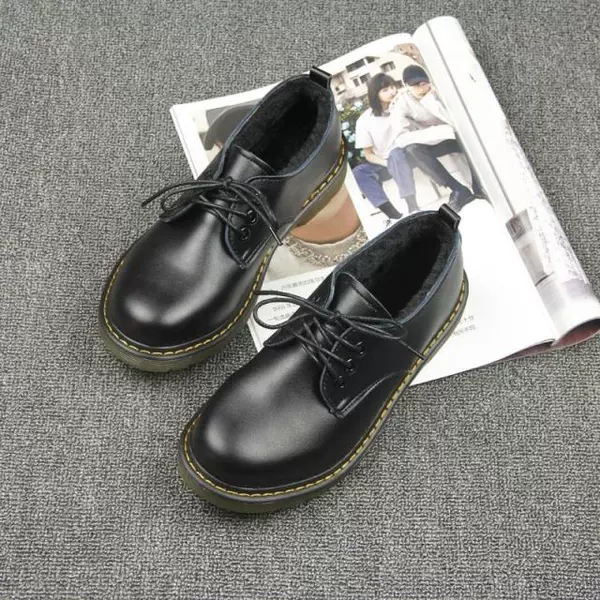 Mùa thu và mùa đông 2018 Nước Anh giày da nhỏ đại học gió Martin giày