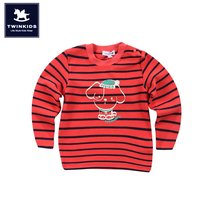 TWINKIDS Korea small wooden horse boy clothing autumn winter new children T-shirt male and female child T-shirt T4WB9T01