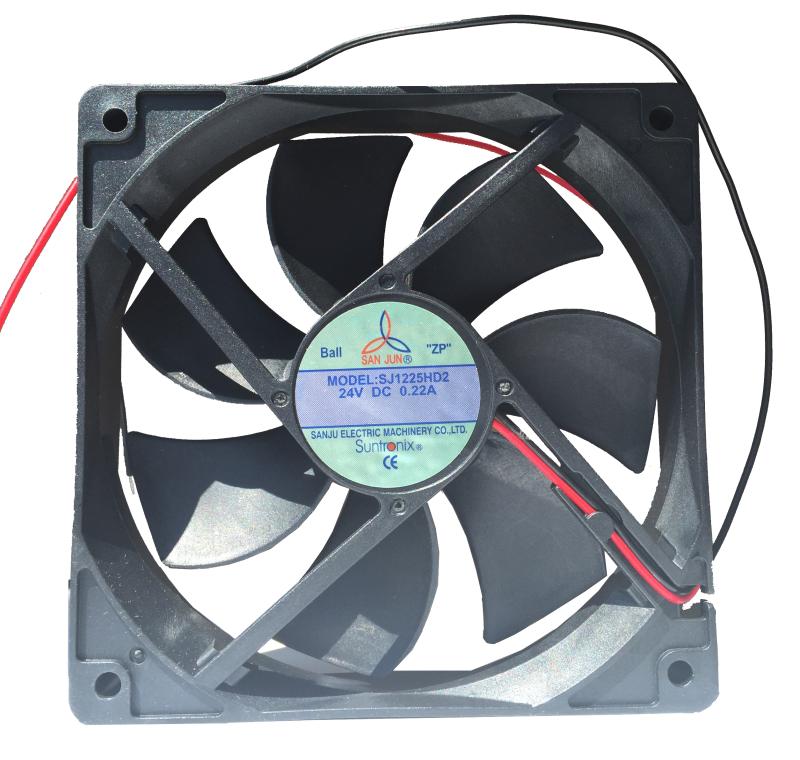 New three giant SJ1225HD2B DC24V double ball axial flow blower 12CM Host shell enclosure small fan