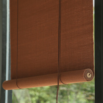 Custom bamboo curtain curtain roller curtain partition tea room shading and shading lifting balcony Japanese and Japanese roller curtain shading bamboo curtain