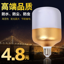 High Fuchai Led without stroboscopic bulb e27 screw mouth 18W Home super bright white light Lighting 36W Energy saving waterproof ball foam