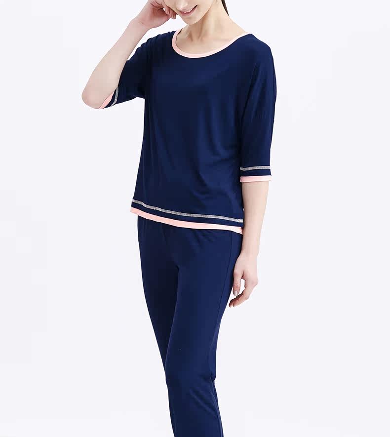 Pyjama pour femme en Viscose à manches - Ref 2995226 Image 15