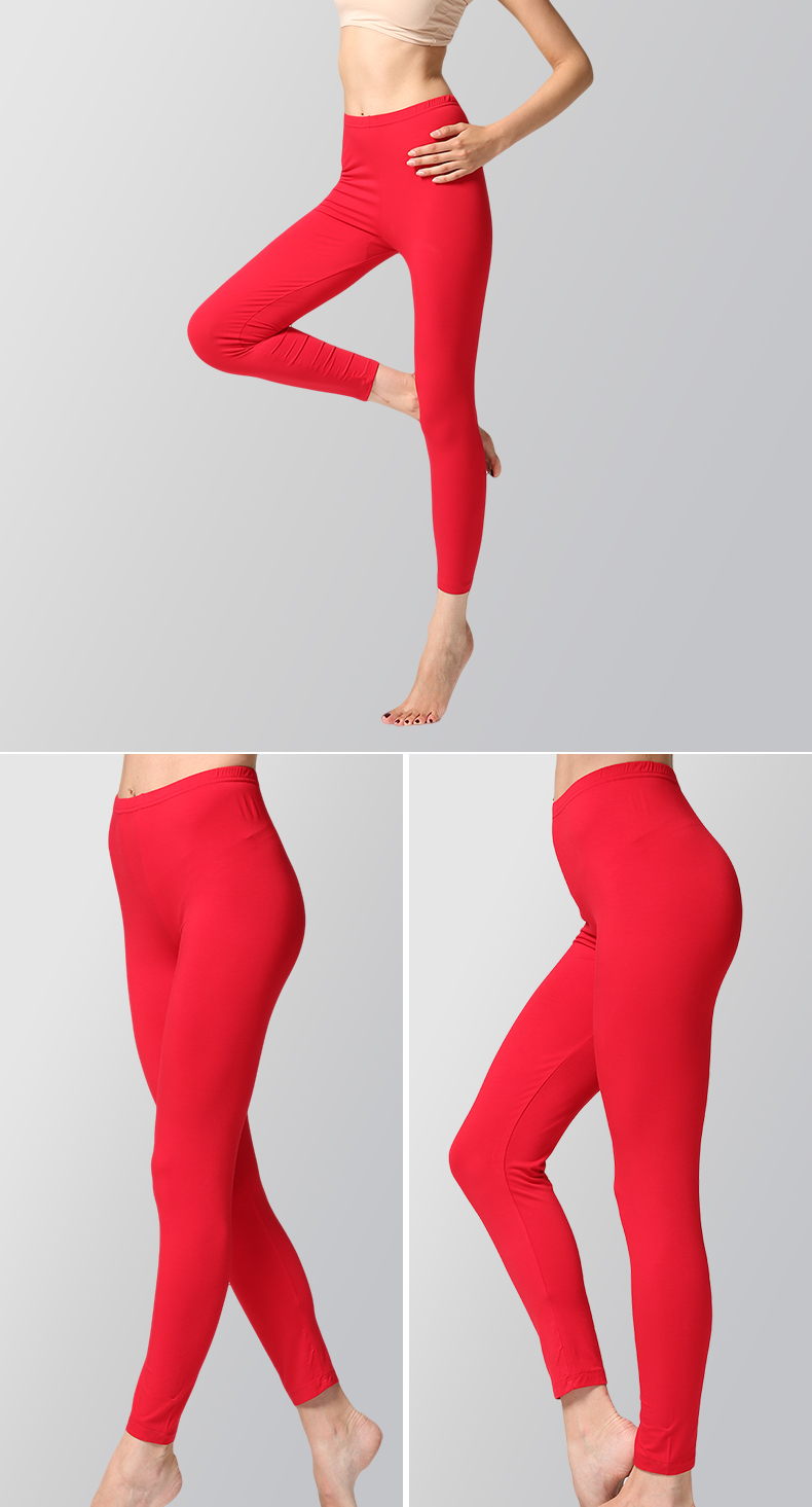 Pantalon collant jeunesse simple en viscose - Ref 748976 Image 18