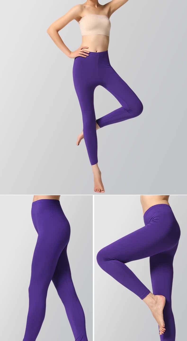 Pantalon collant jeunesse simple en viscose - Ref 748983 Image 19