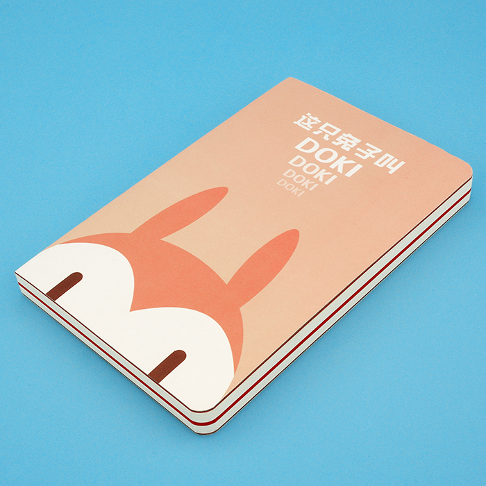 DOKI naked blank inner page 32 open notebook diary office rabbit binding graffiti book hand account drawing