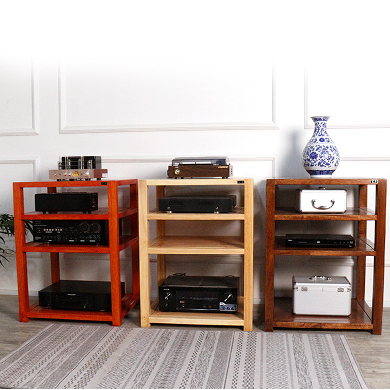 Wired Sound Solid Wood Enclosure Black Walnut Wood Sound Rack Power Amplifier Hifi Equipment Rack Luxury Fever Speaker Enclosure