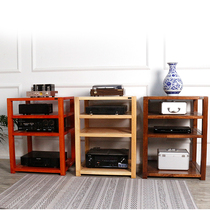 Wired Sound Solid Wood Enclosure Black Walnut Wood Sound Rack Power Amplifier Hifi Equipment Rack Luxury Fever Speaker Enclosure