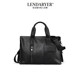 Lendaryer Genuine Leather Business Briefcase Men's First-Layer Cowhide Computer Bag Large Capacity Versatile Simple Handbag