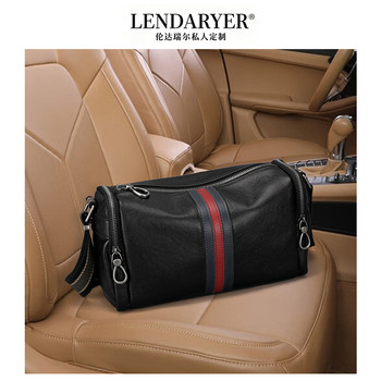 Lendaryer New Trendy Genuine Leather Shoulder Bag, Fashionable Casual Crossbody Bag, First Layer Cowhide Commuter Bag for Men