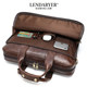 Lendaryer Briefcase Men's New Classy Large-Capacity Backpack Single Shoulder Crossbody Lychee Pattern Business Handbag