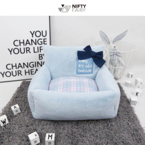 Minan NF kennel cats nest autumn and winter fully removable and washable INS cute Korean imported fabric small dog fighting teddy