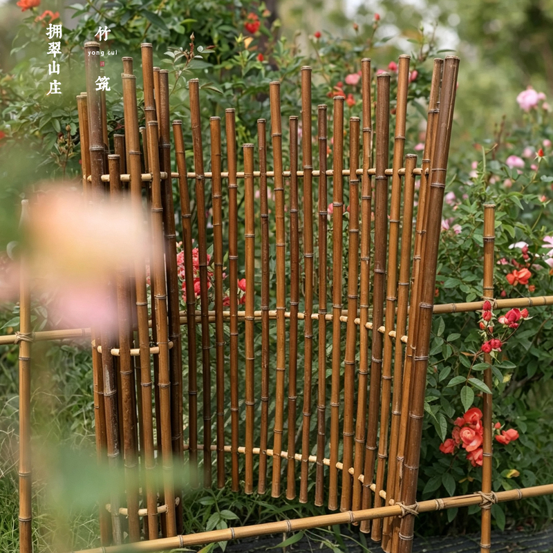 Natural Bamboo Fences, Creatively Designed to Transform Gardens, Tea Houses, Farms, Guesthouses, and Kindergartens as Creative Partition Materials Natural Bamboo Fences, Creatively Designed to Transform Gardens, Tea Houses, Farms, Guesthouses, and Kindergartens as Creative Partition Materials