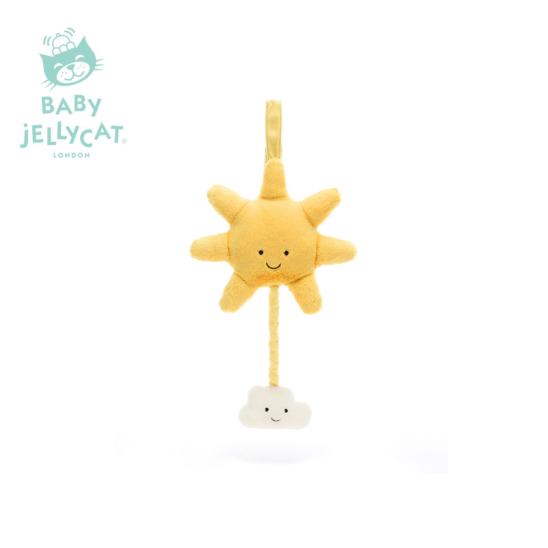 英国Jellycat趣味太阳拉铃：宝宝床铃界的明星，安抚宝宝的神器🌟-床铃-淘宝百科网